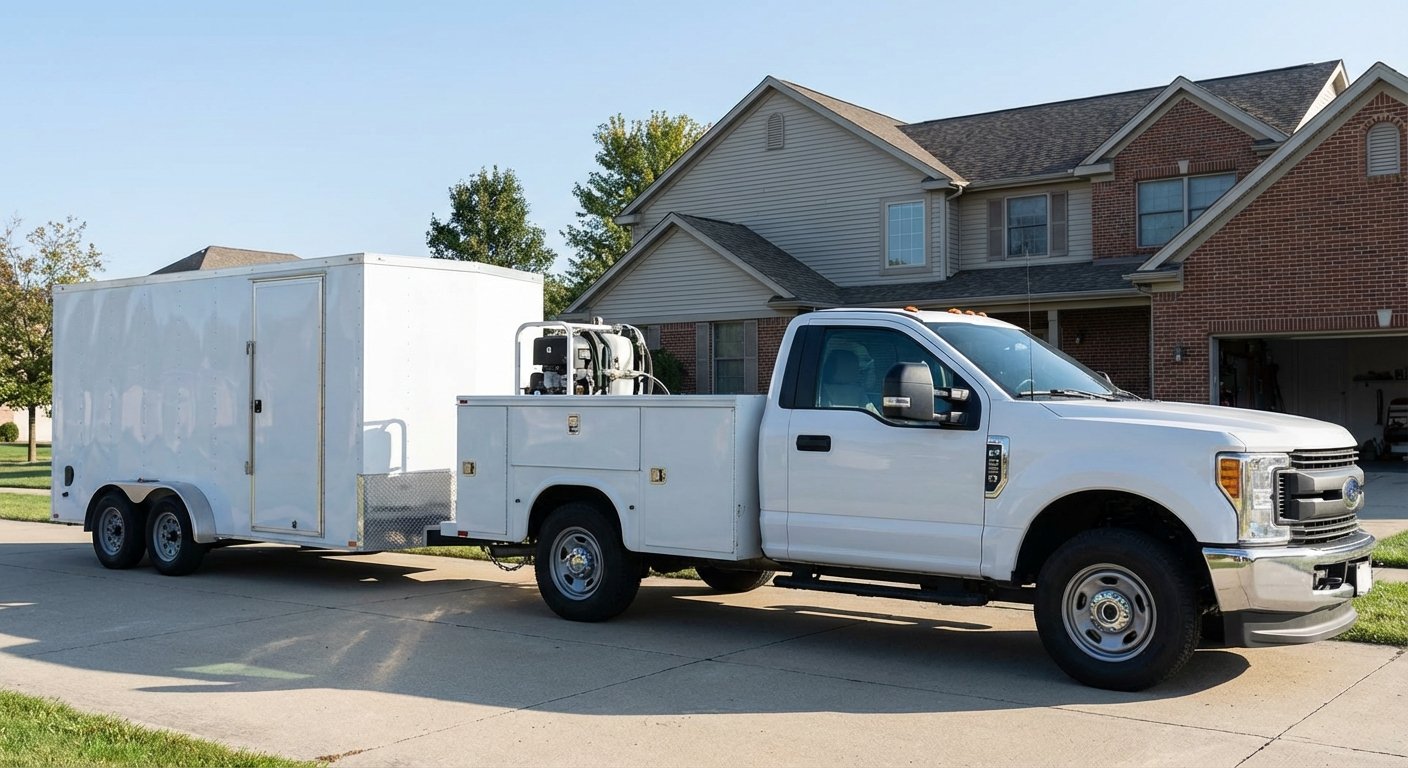 ABC Spray Foam truck wrap showing company branding