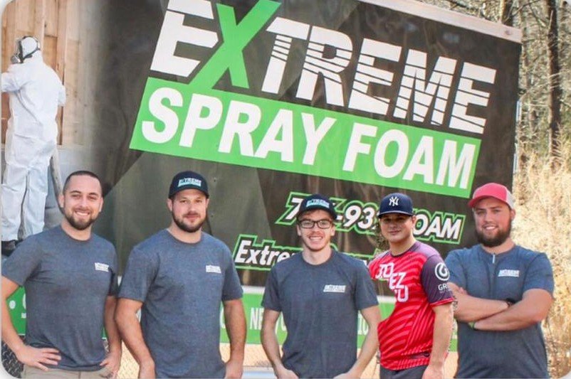 Extreme Spray Foam team with spray rig